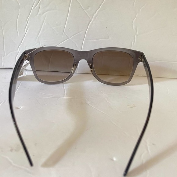 Saint Laurent Brown Gradient Lens Clear Gray Square Sunglasses New - Picture 3 of 6